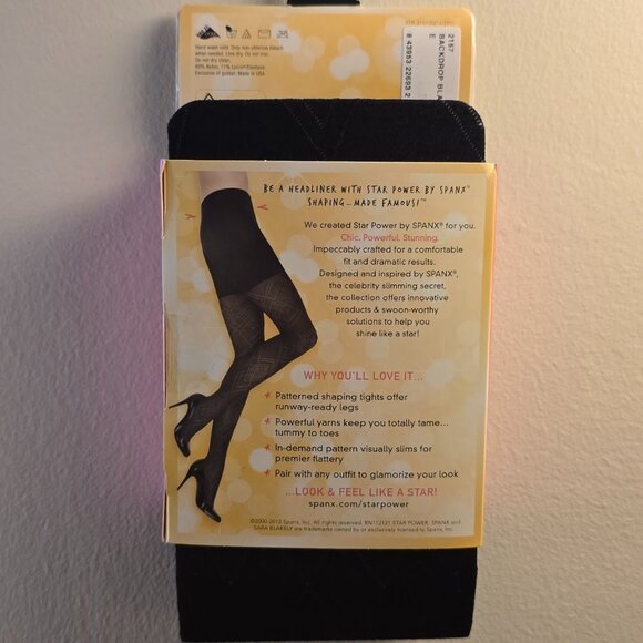 NWT Spanx Star Power Center Stage Shaping Tights - Diamond Daze (E) - Picture 3 of 4